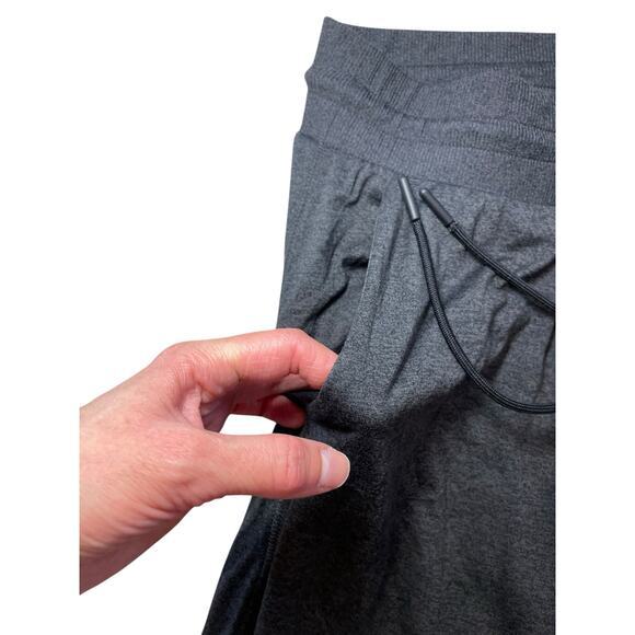 Athlete Women Small Jogger Pants Cuffed Ankle Sweatpants Drawstring Waist Grey - Picture 3 of 9